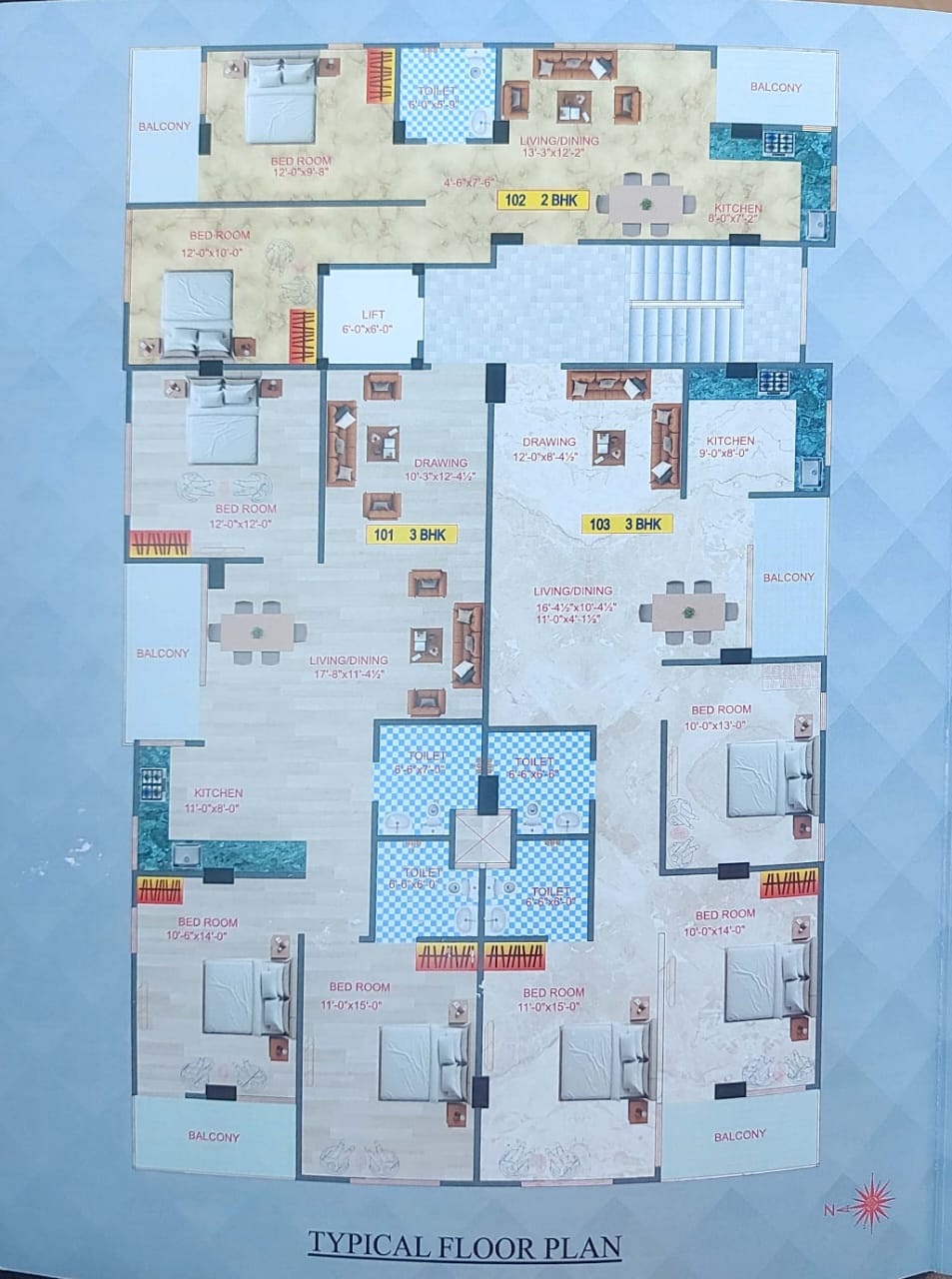 2 bhk and 3 bhk Flats in Murlipura New Building Flats